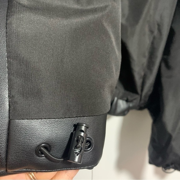 Zara Faux Leather Puffer Hooded Jacket Size XS - Picture 13 of 16